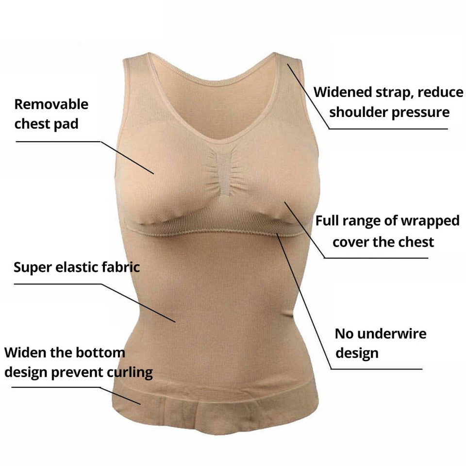 New Women Shapewear Padded Tummy Control