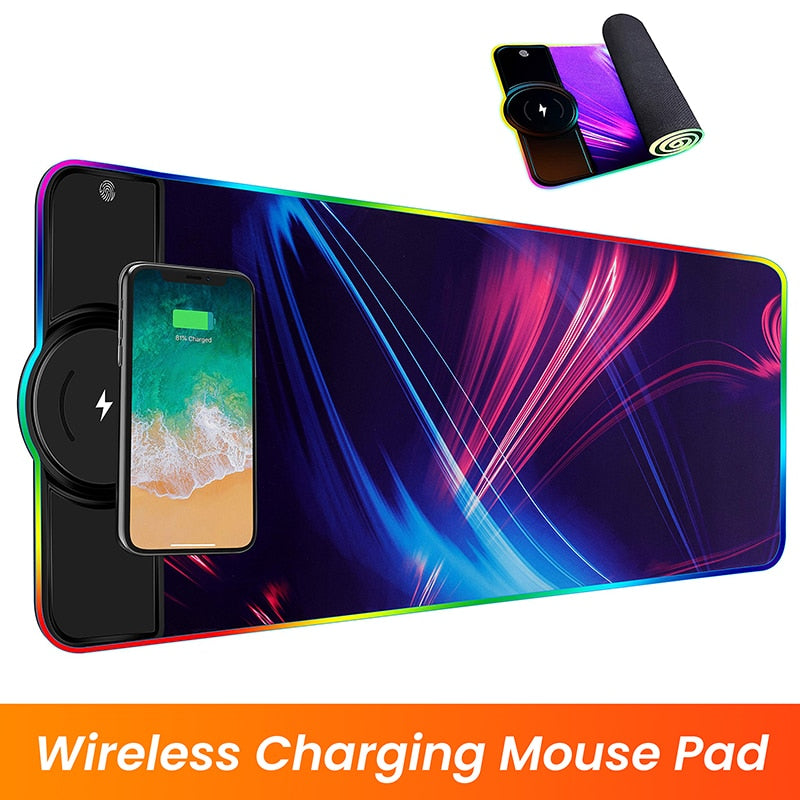 Wireless Charging LED Mouse Pad