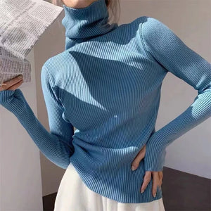 Women Pullover Heaps Collar Winter Soft