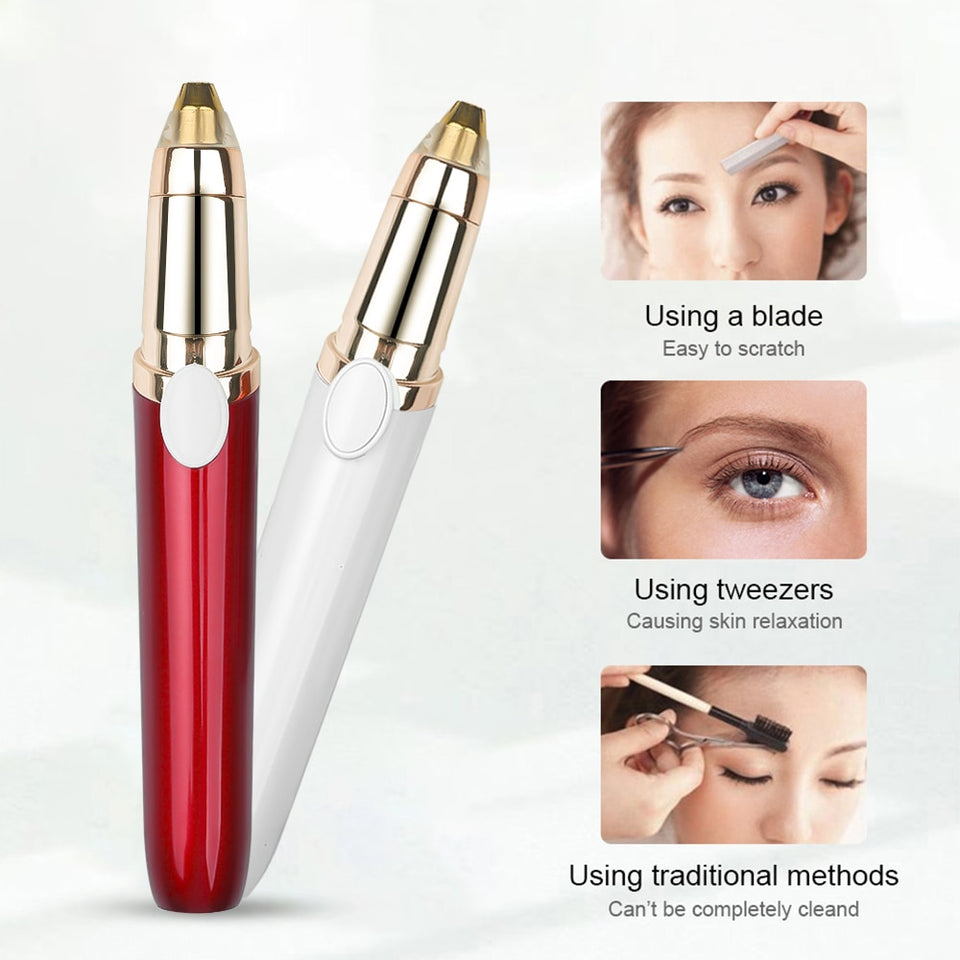 CIAO Women Electric Eyebrow Trimmer USB Rechargeable