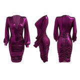 Sexy V Neck Bodycon Female Elegant Party