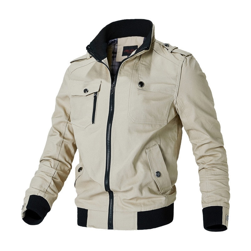 Bomber Jacket Men Windbreaker