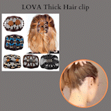 LOVA Thick Hair clip accessories for girls bun hair