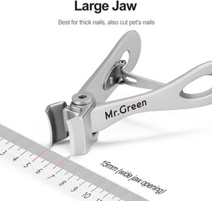 Mr.GREEN Toenail  Steel Fingernail Clippers for Seniors