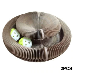 Cat Scratching Board with a Toy Bell Ball