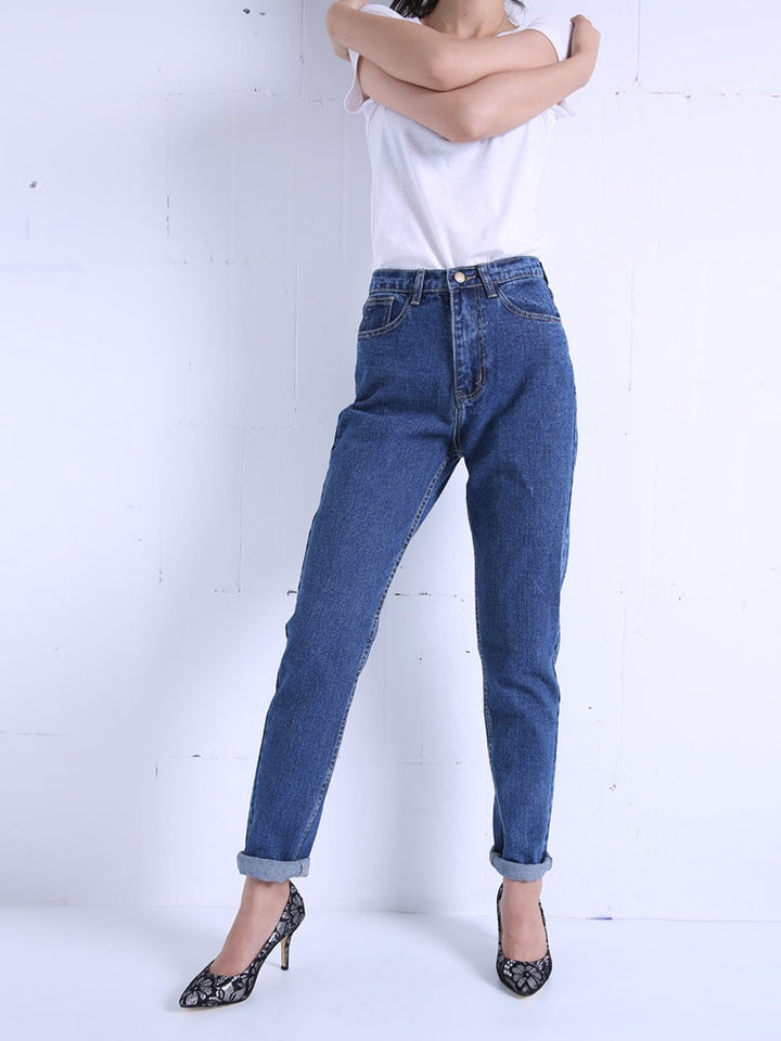 Pants Vintage High Waist Jeans Woman