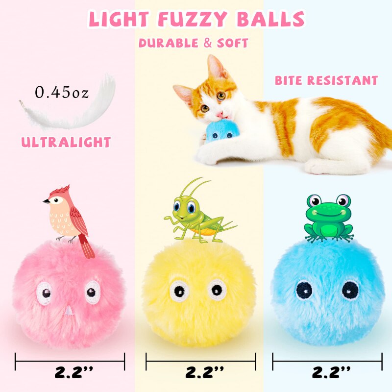 Vital Plush Cat Toys with Batteries Replaceable