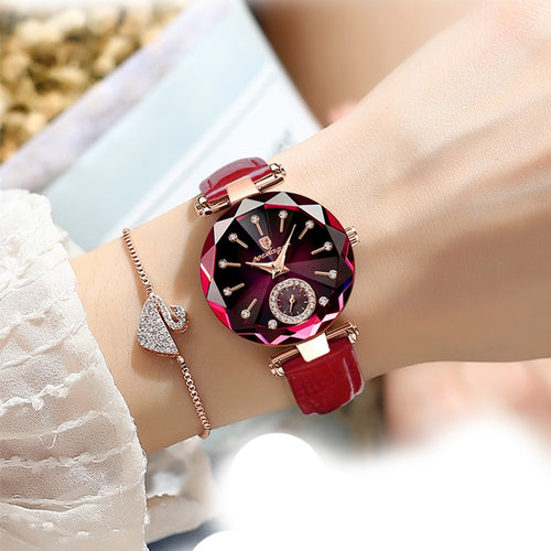 Red Flame Women Watches Fashion