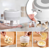 Electric Mini Garlic Chopper, Food Slicer and Chopper