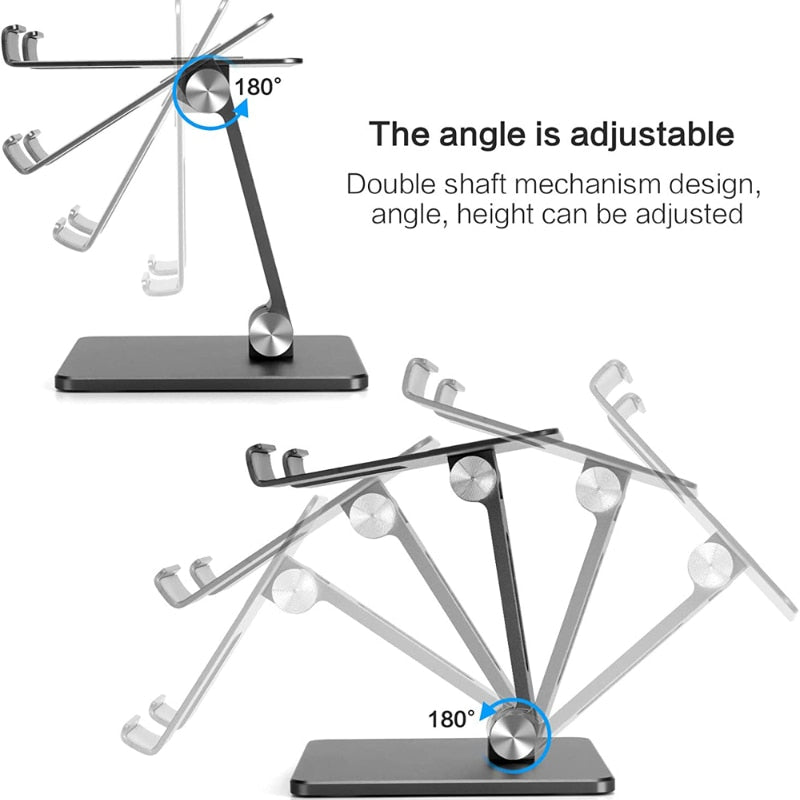 Metal Desk Mobile phone Holder Stand For iPhone Adjustable