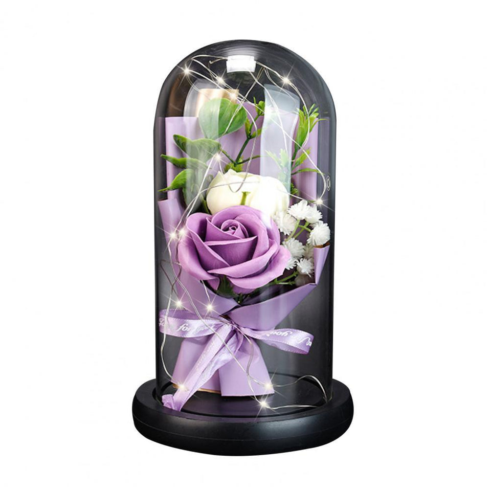 LED Rose Bouquet Fairy Soap