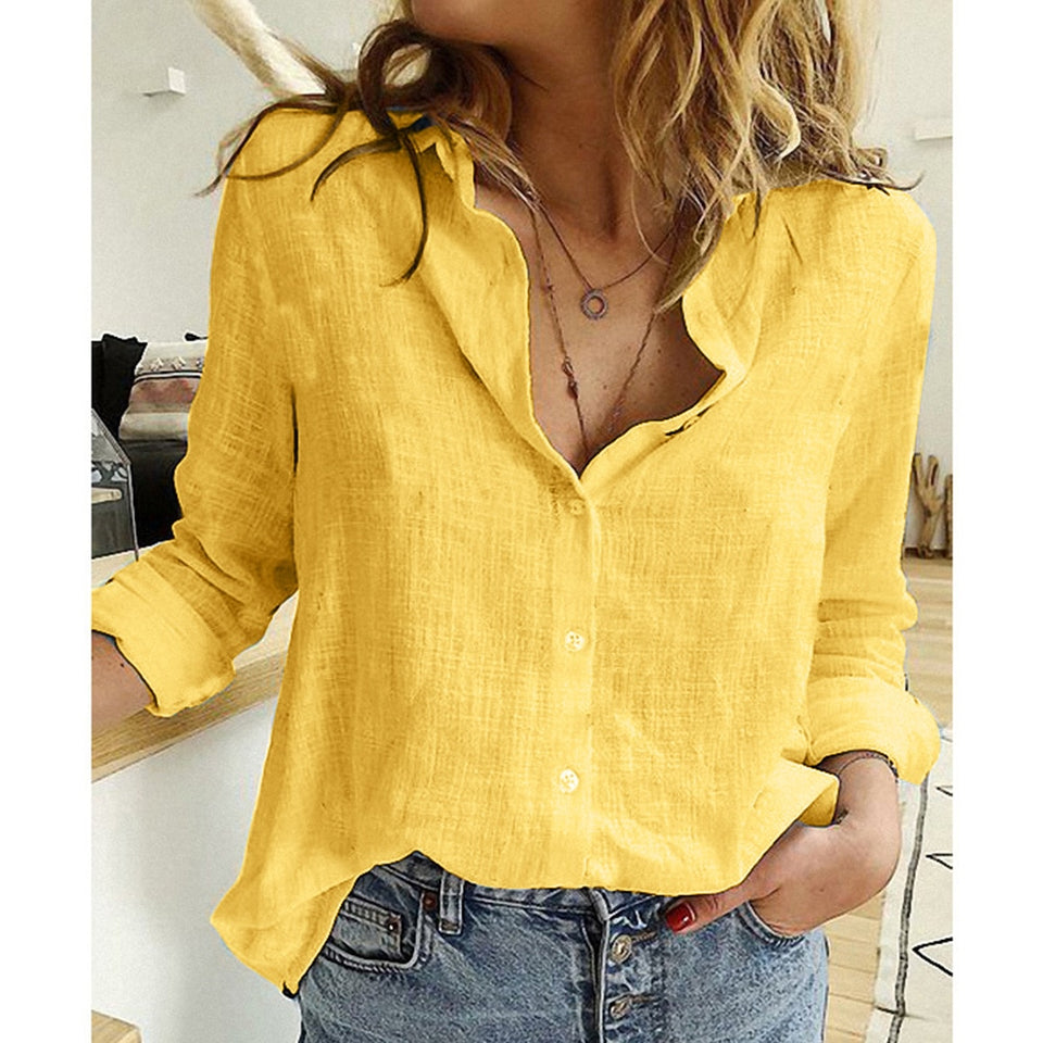 Top Lady Long Sleeve Oversized Shirt Womens