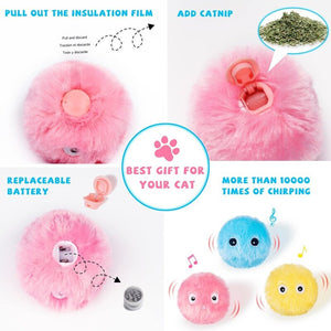 Vital Plush Cat Toys with Batteries Replaceable